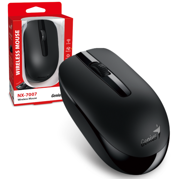 MOUSE GENIUS INALAMBRICO BLUE WIRELESS NX-7007 black