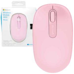 Mouse Microsoft M1850 Inalambrico Rosado, Fucsia