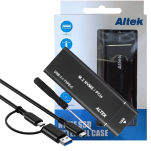 ENCLOSURE  ALTEK PARA DISCO NVME USB 3.0 - TIPO C