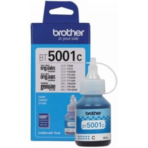 BOTELLA DE TINTA BROTHER  BT5001C CYAN  T510W T710W T810W T910DW T420W T520W T720DW MFCT4500DW