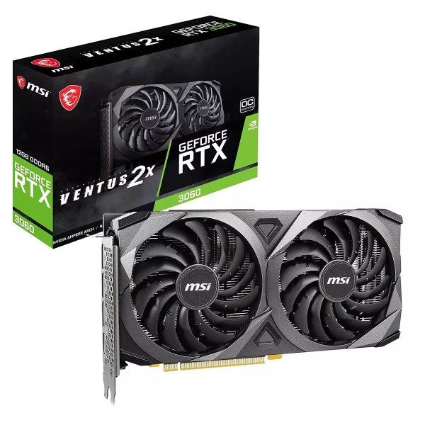 TARJETA DE VIDEO MSI RTX-3060 12GB VENTUS 2X