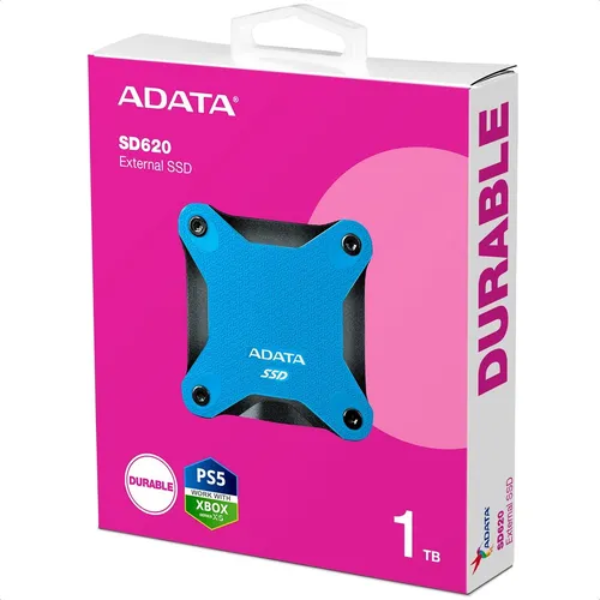 DISCO SOLIDO SSD EXT ADATA 1TB- SD620- USB 3.2 GEN2-COMPATIBLE JUEGOS