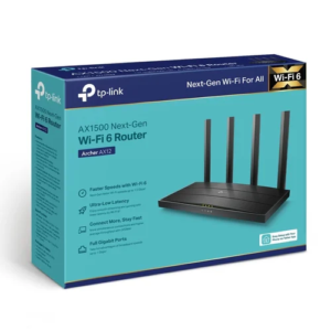 ROUTER TPLINK  ARCHER AX12 WIFI 6 /  AX1500 /DUAL BAND/4 ANT./4 PTOS. GE