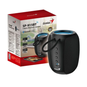 PARLANTE GENIUS/SP-915BT PORTABLE POTENCIA 5W RMS /BLUETOOTH 5.3 COLOR NEGRO, AZUL