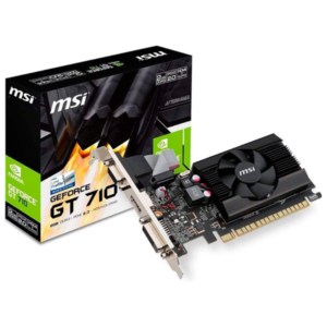 ARJETA GRAFICA MSI / NVIDIA GEFORCE GT 710 / 2GB DDR3 / PCI-E 2.0 / LOW PROFILE