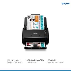 SCANNER EPSON ES-500WII 600-1200DPI WIFI USB. MOD. ROJO. OPC.. ADF 35PPM-DUPLEX 70IPM