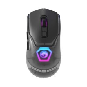 MOUSE MARVO FIT PRO G1W GY GRIS /TRI MODO (CABLE,WIFI Y BT) 19000 DPI SENSOR PIXAR / RECARGABLE /INTERRUPTOP MECANICO