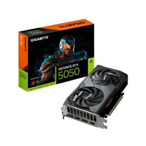 TARJETA DE VIDEO GIGABYTE GEFORCE RTX-5050 GAMING OC 8GB-GDDR6 128BIT 2HDMI 2DP 3VENT. PCIEX5.0