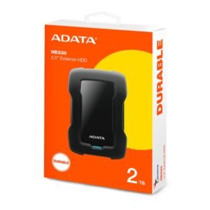 DISCO DURO EXTERNO ADATA HD330 2TB 2.5" ANTIGOLPE USB 3.2 NEGRO
