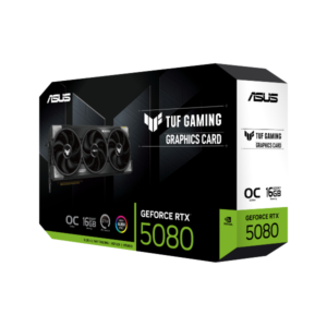 TARJETA DE VIDEO ASUS TUF GAMING GEFORCE RTX-5080 16GB OC EDITION GDDR7 256BIT 2HDMI 3DP 3VENT PCIE 5.0