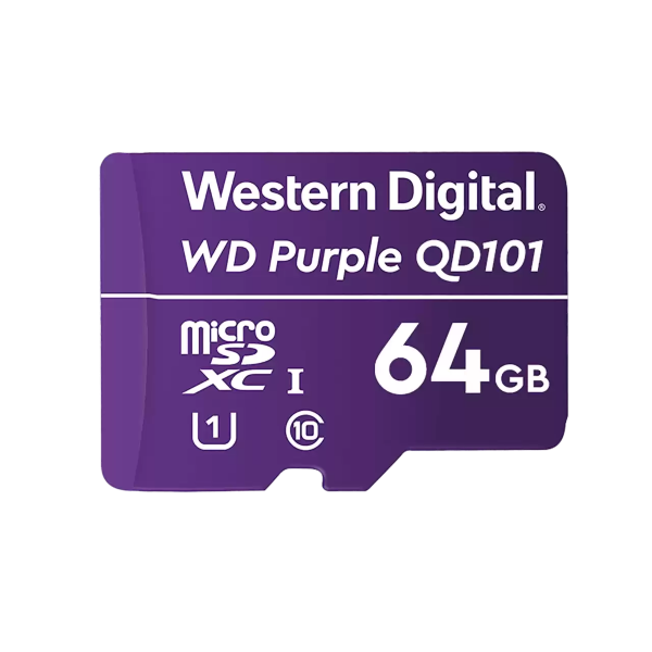 MICRO SDXC W/D PURPLE 64GB UHS-I U1 CLASE 10