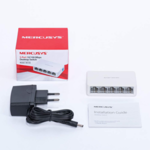 SWITCH MERCUSYS MS105 5 PUERTOS FAST ETHERNET, DISEÑO COMPACTO, PLUG & PLAY