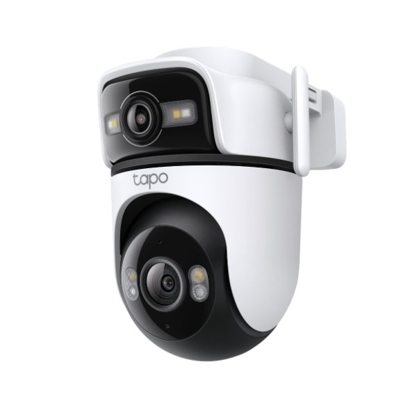 CAMARA TPLINK TAPO C545D OUTDOOR DOBLE LENTE 2K 3MP IP66 DETEC. IA V.NOCTURNA COLORHASTA 512GB/RJ45