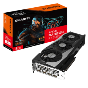 TARJETA DE VIDEO GIGABYTE AMD RADEON RX 7600 - 8GB GDDR6 VRAM - HDMI / DISPLAYPORT, 3 FAN