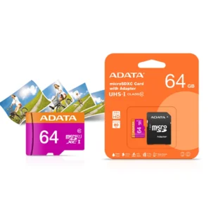 MICRO SDXC ADATA 64GB WITH ADAPTER UHS-I CLASS 10
