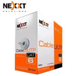 ROLLO DE CABLE UTP NEXXT AB356NXT31 CAT. 6 305 METROS 24 AWG U/UTP 4 PARES REVESTIMIENTO CM GRIS