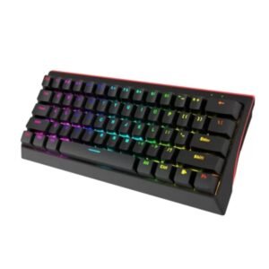 TECLADO MECANICO MARVO KG962-B USB MECH (60%) BLUE SWITCH RAINBOW 61TECLAS, CABLE TIPO C