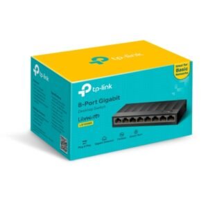 SWITCH TP-LINK LS1008G 8 PUERTOS GIGABIT ETHERNET, CUBIERTA PLASTICA, PLUG AND PLAY