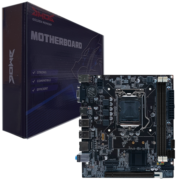 MAINBOARD GOLDEN/FOXCONN H310 8VA Y 9NA GEN M-ATX SOCKET 1151 2*DDR4 2666, 2400, 2133 1M.2 VGA HDMI USB 3.0/2.0 PCI EXPRESS LAN