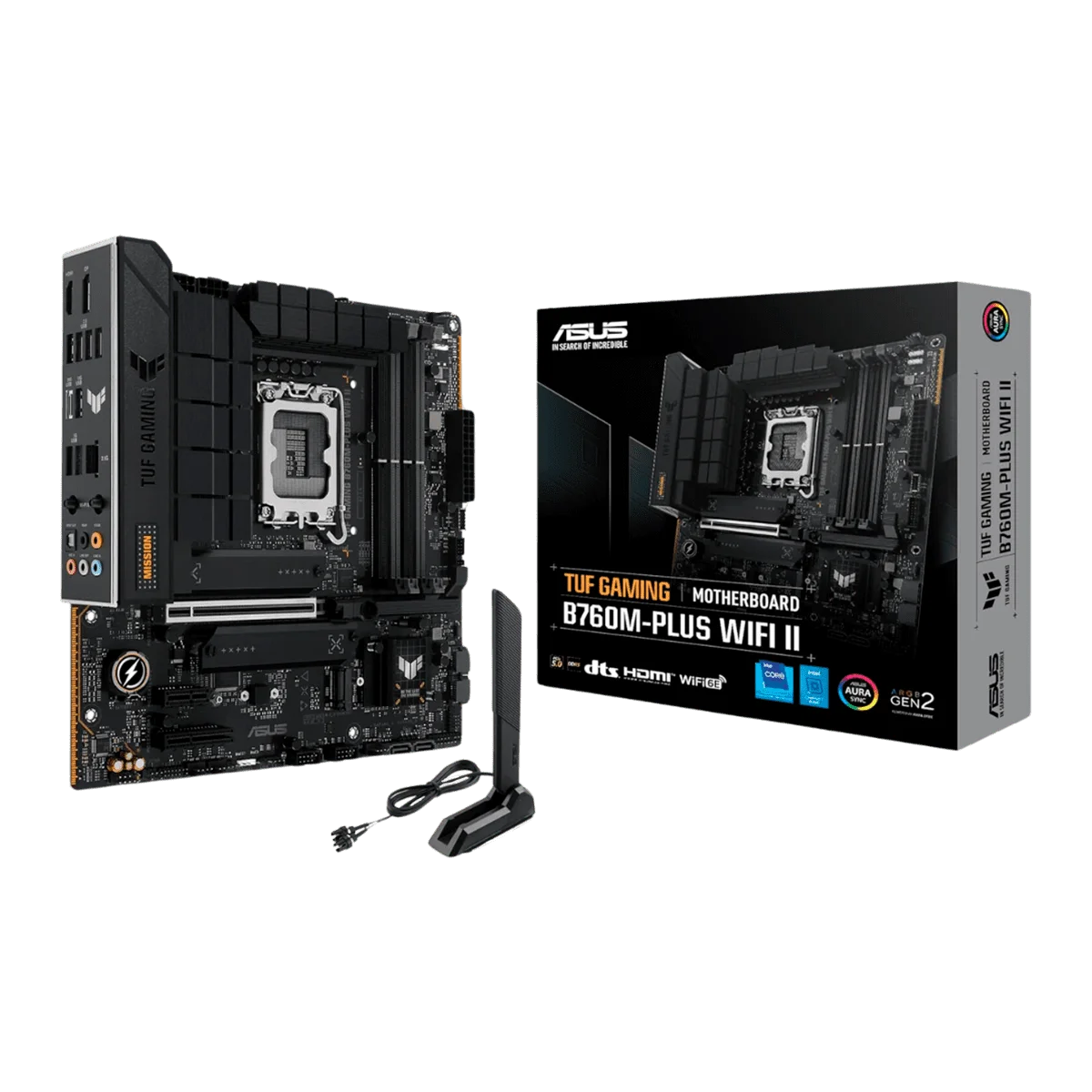 MAINBOARD ASUS TUF GAMING B760M-PLUS WIFI II 14TH LGA1700 DDR5-7800 WI-FI