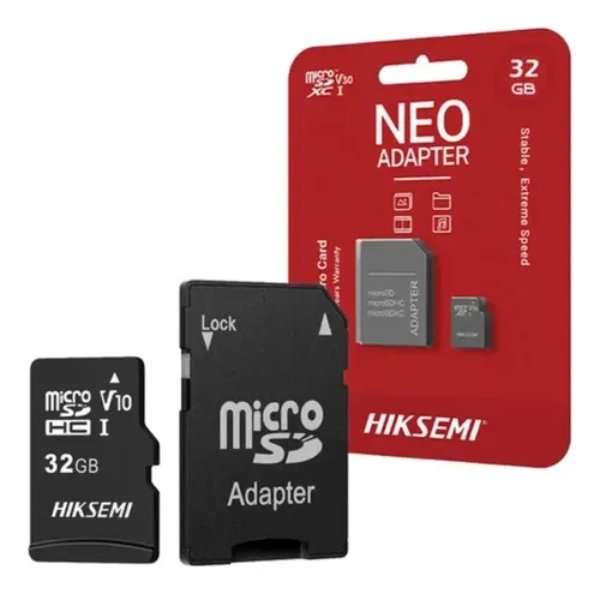 MICRO SD HIKSEMI 32GB CLASE 10 NEO ADAPTER