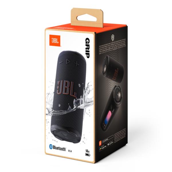 PARLANTE JBL GRIP / BLUETOOTH V5.4 / 14 H. / IP68 / 16W RMS / USB-C / BLACK