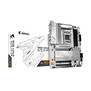 MAINBOARD GIGABYTE B650 AORUS ELITE AX ICE AM5 RYZEN 7000 / 8000 SERIES DDR5 PCIE 5.0 WIFI 6E